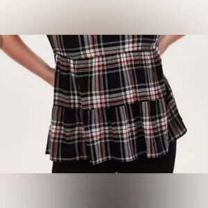 NWT | Torrid Black and Red plaid Shirt